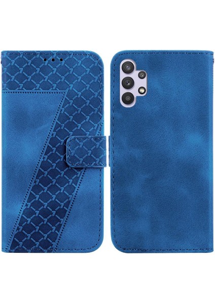 Samsung Galaxy A32 4g Için Pu Deri Kart Yuvası Fonksiyonu Desen Telefon Kılıfı (Yurt Dışından)