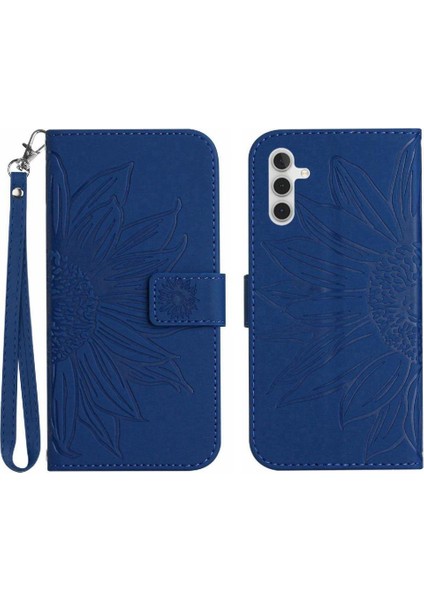 Kart Yuvaları Tutucu ile Samsung Galaxy A13 5g Kabartmalı Ayçiçeği Için Telefon Kılıfı (Yurt Dışından)