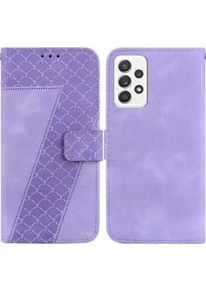Için Samsung Galaxy A72 5g/4g Kart Yuvası Fonksiyonu Cüzdan Flip Pu Telefon Kılıfı (Yurt Dışından)