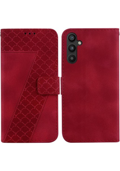 Için Samsung Galaxy A54 5g Kabartmalı Desen Flip Folio Pu Telefon Kılıfı (Yurt Dışından)