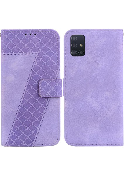 Için Samsung Galaxy A51 4g Kart Yuvası Fonksiyonu Flip Folio Telefon Kılıfı (Yurt Dışından)