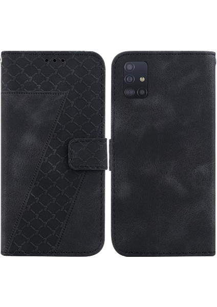 Samsung Galaxy A71 5g Kart Yuvası Fonksiyonu Için Kabartmalı Desen Telefon Kılıfı (Yurt Dışından)