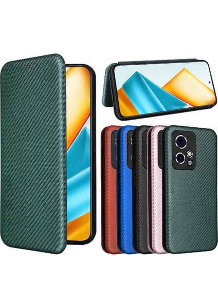 Kart Tutucu Kickstand Manyetik Karbon Fiber ile Onur 90 Gt Için Telefon Kılıfı (Yurt Dışından)