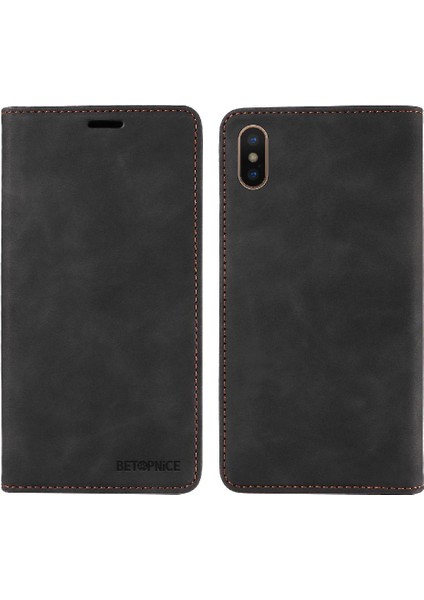 Iphone X/xs Pu Deri Manyetik Koruyucu Folyo Cüzdan Telefon Kılıfı (Yurt Dışından)
