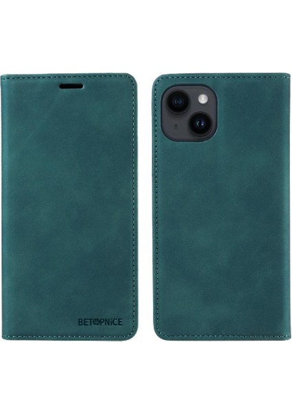 Iphone 13 Için Mini Koruyucu Manyetik Folio Cüzdan Pu Deri Telefon Kılıfı (Yurt Dışından)