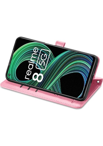 Realme 8 5g Karikatür Hayvanlar Için Darbeye Kısa Kayış Telefon Kılıfı (Yurt Dışından) modelleri