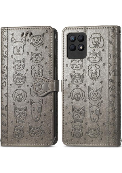 Realme 8i Kısa Kayış Karikatür Hayvanlar Için Darbeye Telefon Kılıfı (Yurt Dışından)