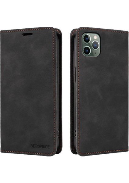 Iphone 11 Için Pro Max Manyetik Koruyucu Folyo Cüzdan Pu Deri Telefon Kılıfı (Yurt Dışından)