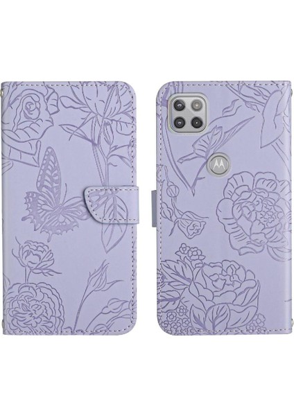 Motorola G 5g Pu Deri ile Darbeye Deri Telefon Kılıfı (Yurt Dışından)