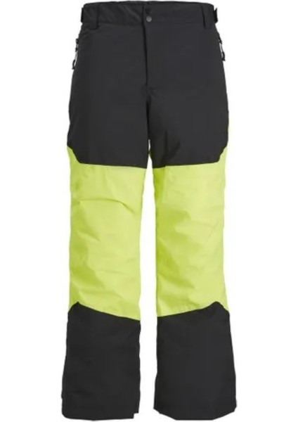 12241639 Jcoalpıne Skı Pant Kayakçı Pantolunu Siyah Sarı