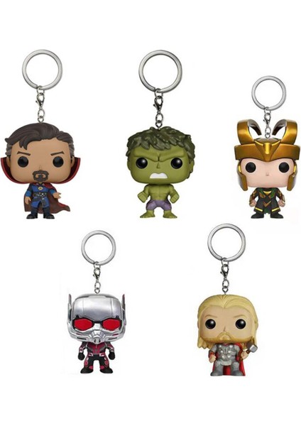 Marvel Anime Figürü Avengers Hulk Loki Kawaii Aksiyon Şekilli Kalıp Anahtarlık Kolye Sırt Çantası Dekor Karikatür Çocuk Oyuncakları Hediye (Yurt Dışından)