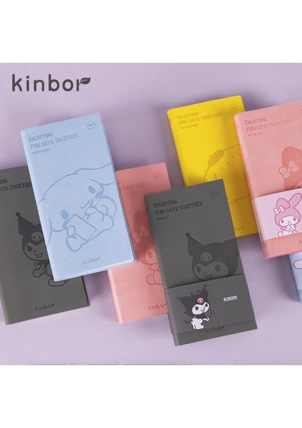 Yeni Sanrio Cep Defter Anime Mymelody Kuromi Cinnamoroll Kinbor Öğrenci Kırtasiye Taşınabilir El Defter Kız A7 El Defter (Yurt Dışından)