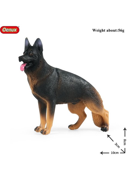 Oenux Yeni Çiftlik Köpekleri Evcil Hayvan Figürleri Rottweiler Collie Huskie Bulldog Schnauzer Modeli Figürleri Sevimli Ev Dekorasyon Çocuk Oyuncak (Yurt Dışından)