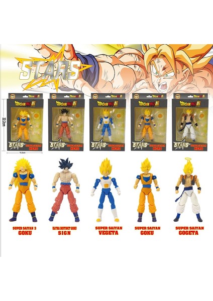 Anime Dragon Ball Süper Saiyan Kahraman Yıldız Son Goku Vegete Action Figure Koleksiyon Bebek Oyuncak (Yurt Dışından)