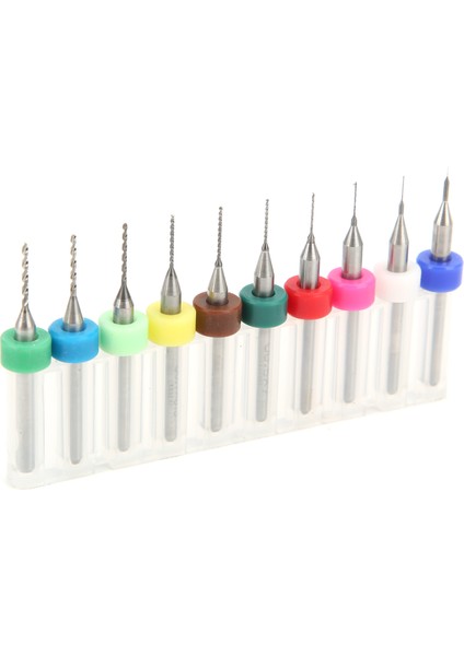10 Adet Matkap Ucu Düz Saplı Tungsten Çelik Yumruk Aracı 0.1-1mm Zcr (Yurt Dışından)
