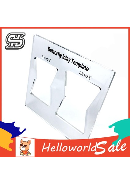 Helloworld Dekoratif Şablonlar Uygun Ağaç Işleme Kelebek Ekleme Şablonu (Yurt Dışından)