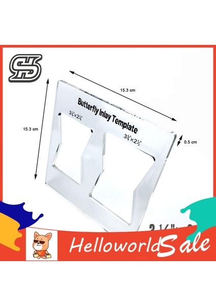 Helloworld Dekoratif Şablonlar Uygun Ağaç Işleme Kelebek Ekleme Şablonu (Yurt Dışından)