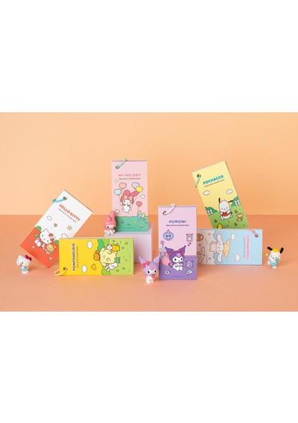 Sanrio Karikatür Sevimli Kulome Melodi Yugui Köpek Etiket Etiket Not Etiket Kartı Kombinasyonu Diy El Kitabı Not Kağıdı (Yurt Dışından)