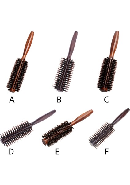 D7YD Domuzu Kıl Yuvarlak Şekillendirici Saç Fırçası Tarak Fön Makinesi Kıvırma Rulo Masaj Saç Fırçası Ahşap Saplı Kadın Erkek Için (Yurt Dışından) fiyatları