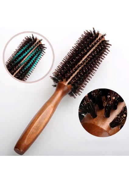D7YD Domuzu Kıl Yuvarlak Şekillendirici Saç Fırçası Tarak Fön Makinesi Kıvırma Rulo Masaj Saç Fırçası Ahşap Saplı Kadın Erkek Için (Yurt Dışından) modelleri