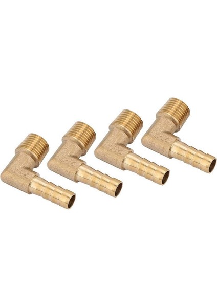 4 Pcs Hortum Dikeni Pirinç Erkek Dirsek Hortum Kuyruk Dikenli Bağlantı Hortumu Bağlantı Adaptörü G1/4 Inç (Yurt Dışından) fırsatları