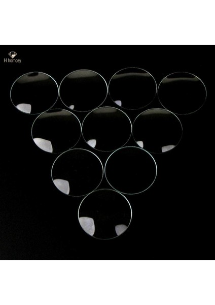 2x 10 Parça Dışbükey Cam Saat Gözlük Len Kristal Kalın 1.0mm Çap 19MM (Yurt Dışından)