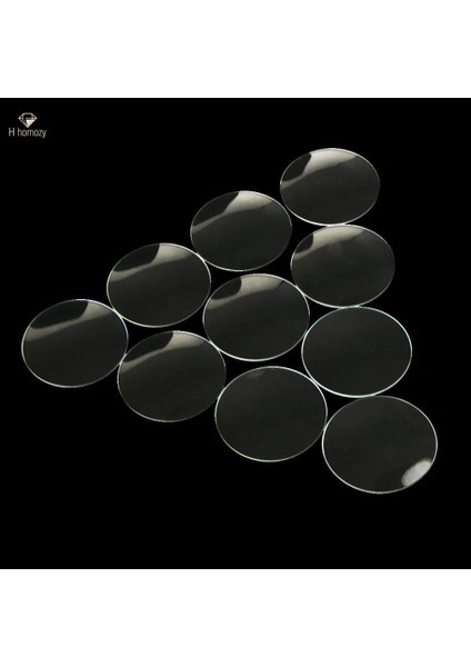 2x 10 Parça Dışbükey Cam Saat Gözlük Len Kristal Kalın 1.0mm Çap 19MM (Yurt Dışından)