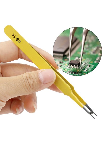 Elektronik Telefon Tamir Aracı Mpj Için Anti-Statik Paslanmaz Çelik Cımbız Seti (Yurt Dışından)