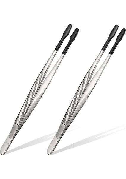 2 Adet Kauçuk Uçlu Pvc Silikon Hassas Cımbız Aleti-Siyah (Yurt Dışından)