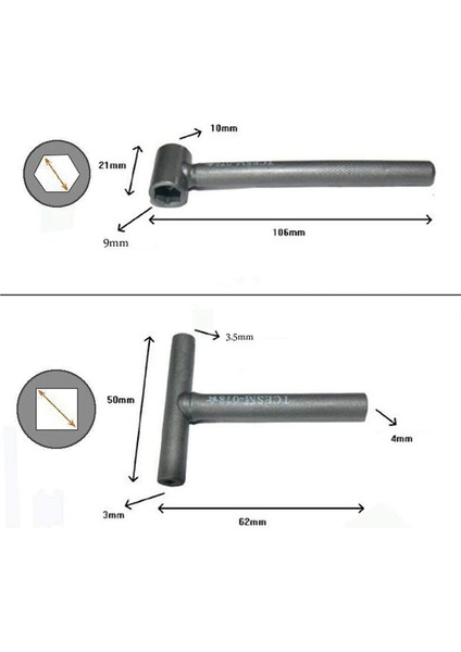 Bradoo-3 Adet Ene Vana Vidası Ayar Anahtarı Aracı Vana Açıklığı Ayar Araçları + Feeler Ölçer 0,005 - 0,020 Inç (Yurt Dışından)