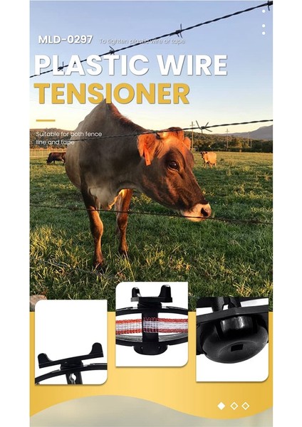 Namuny Plastik Elektronik Çit Teli Gergi Hayvancılık Elektrikli Çit Teli Taşınabilir Bant Sıkıştırıcılar Çiftlik Aksesuarları Için 24 Adet (Yurt Dışından) fırsatları