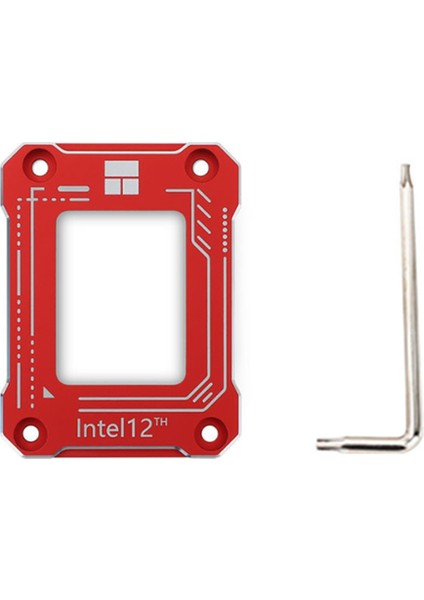 Cpu Bükme Düzeltici Çerçeve-1 x Tornavida ile Cpu Bükme Düzeltme Sabitleme Tokası-Kırmızı (Yurt Dışından)