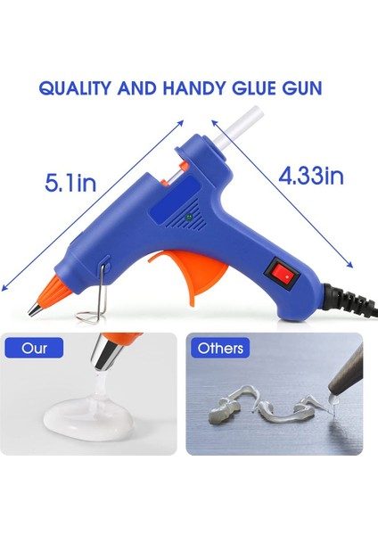 Okul El Sanatları Için 30 Tutkal Çubuklu Sıcak Gnu Kiti 20W, Mavi Abd Tak (Yurt Dışından) modelleri