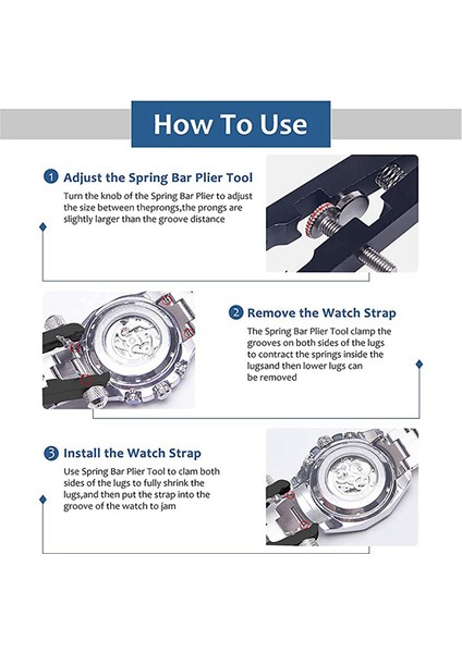 2x Izle Bahar Çubuğu Pense Alet Seti, Kordonlu Saat Pensesi, Bahar Çubuğu Cımbız Aracı, Izle Bahar Çubuğu Pimlerinin Çıkarılması Için (Yurt Dışından) fiyatları