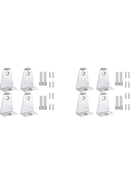 Arelene 8x Metal Tutucu Braketler ve Pimler, Kör Braketler Yatay Kör Gölgelikler Penceresi Için Kör Tutucu Yedekleri (Yurt Dışından)