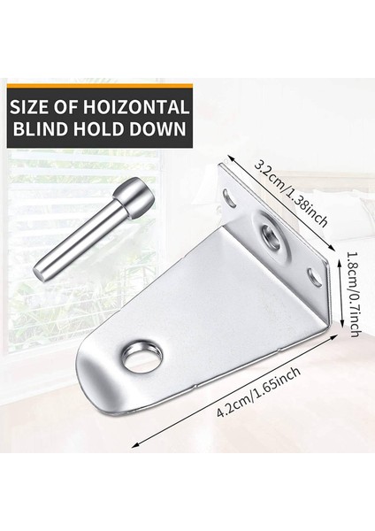 Arelene 8x Metal Tutucu Braketler ve Pimler, Kör Braketler Yatay Kör Gölgelikler Penceresi Için Kör Tutucu Yedekleri (Yurt Dışından) fiyatları