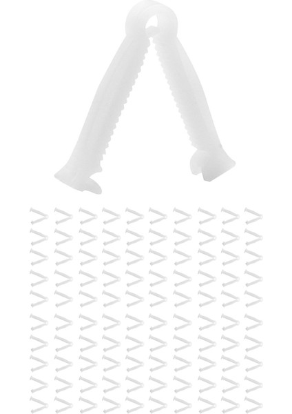 100 Adet Tek Kullanımlık Kelepçeler Hayvanlar Domuz Hayvanları Için Hayvancılık Domuz Ekipmanları (Yurt Dışından)