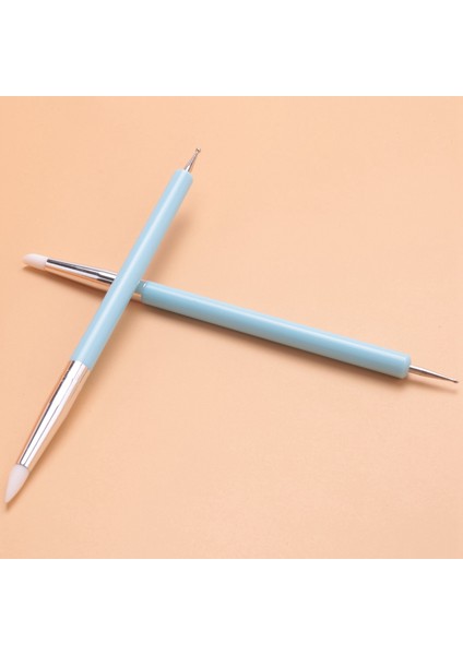 10X2 Yollu Top Styluses Süsleyen Aracı Silikon Renk Şekillendirici Fırçalar Kalem Polimer Kil Çömlekçilik Modelleme Tırnak Sanat (Yurt Dışından)