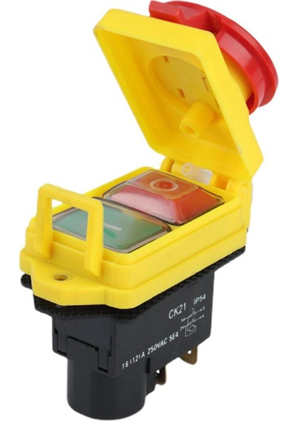 250V 16A IP54 Başlatma Durdurma Anahtarı Acil Durumda Volt Serbest Bırakma Anahtarı (Yurt Dışından)