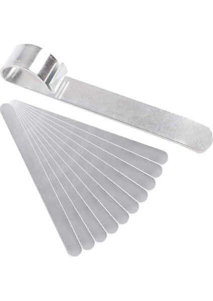 Bilezik Bükme Çubuğu Kiti, 10 Adet Paslanmaz Çelik Bilezik Boş Dıy Bileklik Boş Manşet, Metal Gravür Bilezik Boşlukları (Yurt Dışından)