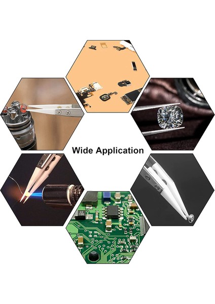 6 Parça Iletken Olmayan Hassas Seramik Ters Lehim Cımbız Anti-Manyetik Sivri ve Kavisli Uçlu Cımbız Seti (Yurt Dışından) indirimleri