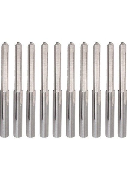 Bradoo- 10PCS 3.175MM Şaft Çapı. Çift Kenarlı Tungsten Çelik Freze Kesici 2 Flüt Cnc Kesme Tungsten Çelik Düz Yuvası Bit, Flüt Uzunluğu 22MM (Yurt Dışından) fiyatları