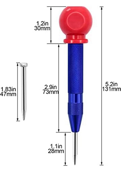 Otomatik Merkez Delgeç, 2'li Paket Merkez Delik Delgeç (Yurt Dışından)