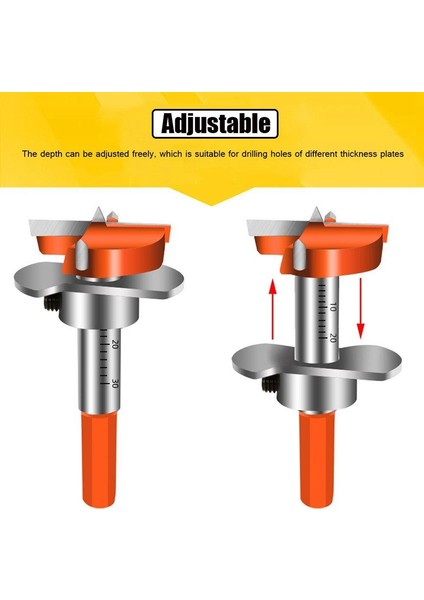 Menteşe Jig Matkap Kılavuzu Seti, Altıgen Saplı Ayarlanabilir 35MM Ön Uç, Gizli Menteşe Delme Jig Matkap Kılavuzu (Yurt Dışından) fırsatları