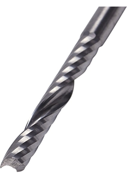 10 Adet Cnc Freze Uçları 3.175X22MM Tek Flüt Spiral Karbür Cnc Freze Uçları Freze Kesici (Yurt Dışından)