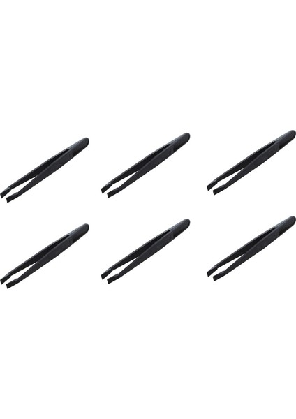Nxfdsıoz 6x Manuel Alet Siyah Plastik Düz Uçlu Anti-Statik Cımbız (Yurt Dışından)