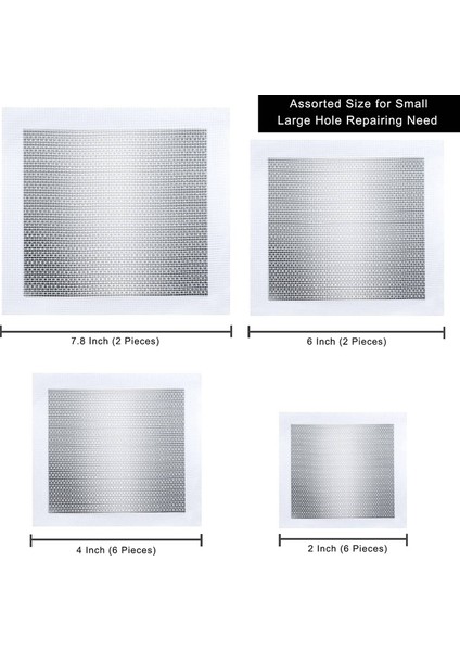 Alçıpan Tamir Takımı 16 Parça Alçıpan Yamaları Alüminyum Alçıpan Yama Tamir Takımı (2/4/6/8 Inç) (Yurt Dışından) fırsatları