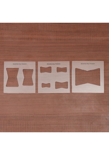Ağaç Işleme Papyon Anahtarı-3 * Kelebek Kakma Şablonu-Şeffaf Renk (Yurt Dışından) indirimleri