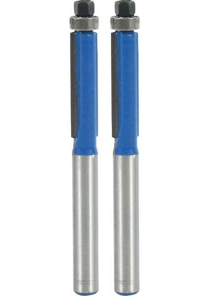2 Adet 2.6 Inç 2 Kenar Trim Yönlendirici Bit 1/4 Inç x 1/4 Inç Marangoz Için (Yurt Dışından)