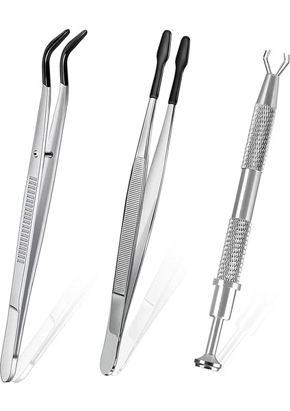 Jdxhlau Kauçuk Uçlu Cımbız, 4 Uçlu Tutucu Elmas Pençe Cımbız Dıy El Sanatları Hobi, Laboratuvar, Damga Cımbız Maşa (3 Paket) (Yurt Dışından) fiyatları